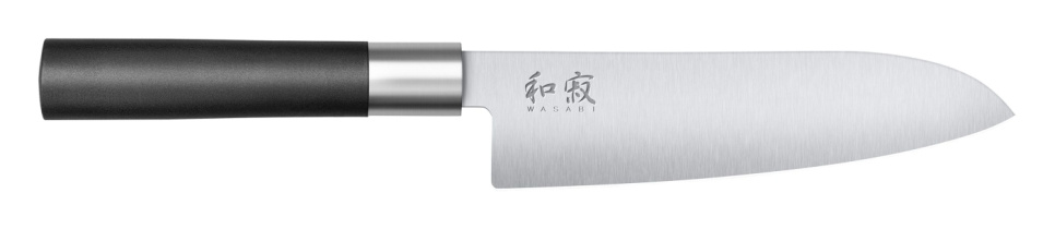 Nóż Santoku 16,5 cm - KAI Wasabi Czarny w grupie Gotowanie / Noże kuchenne / Noże Santoku w The Kitchen Lab (1074-13953)