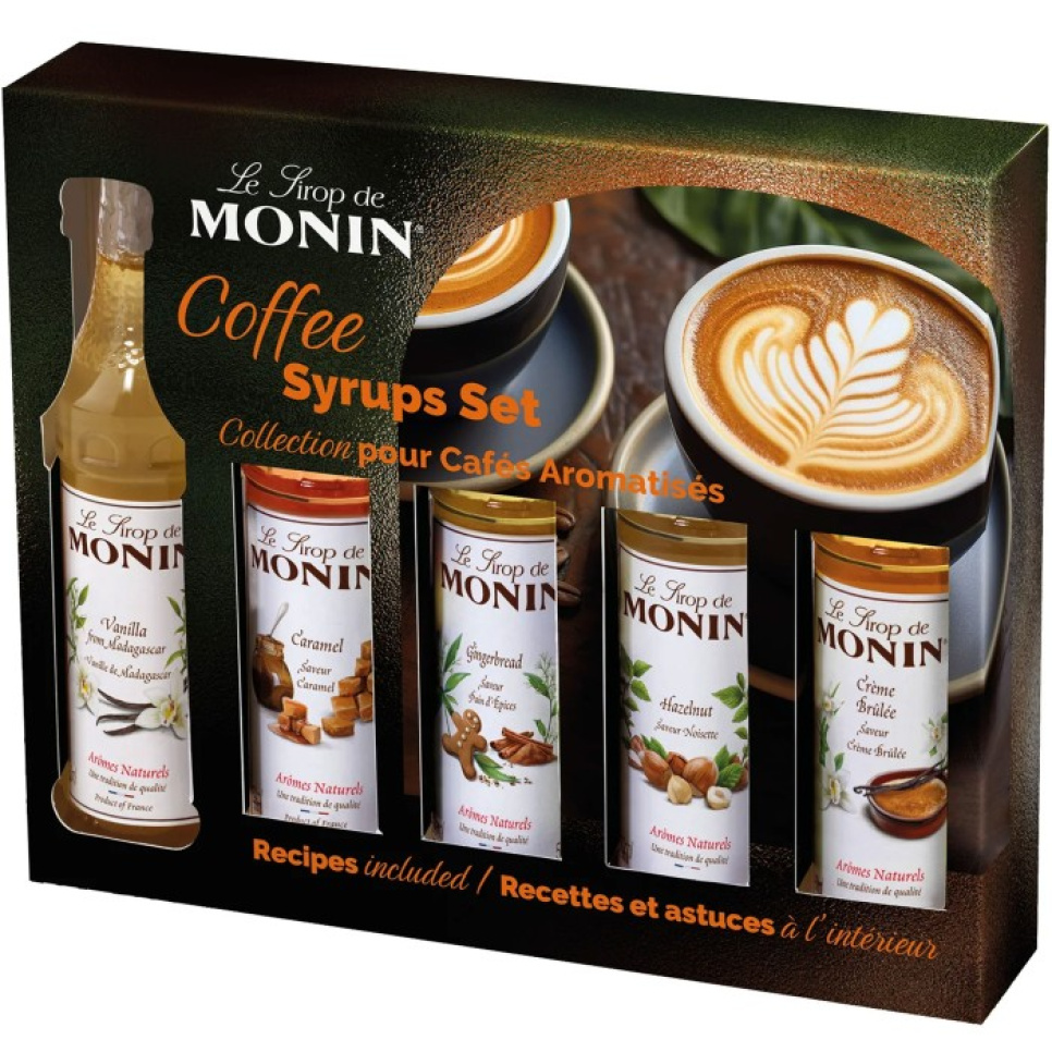 Monin Coffee Set Syrup 5 x 5 cl w grupie Bar i wino / Wyposażenie baru / Inne wyposażenie baru w The Kitchen Lab (1083-30786)