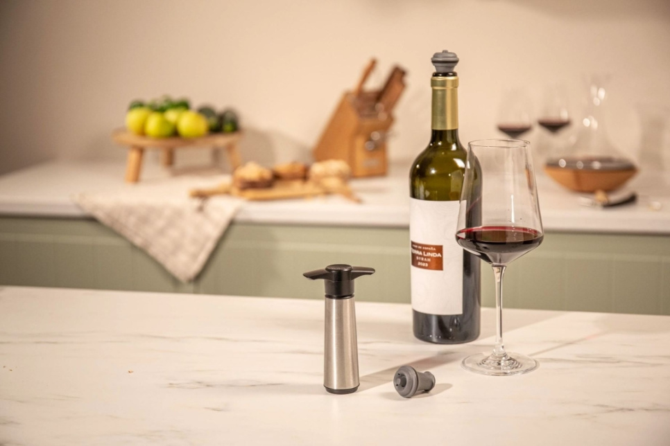 Słoik do przechowywania wina, stal nierdzewna - Vacuvin