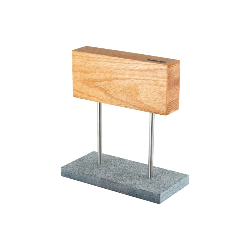 Magnetyczny dębowy blok na noże - Style de Vie