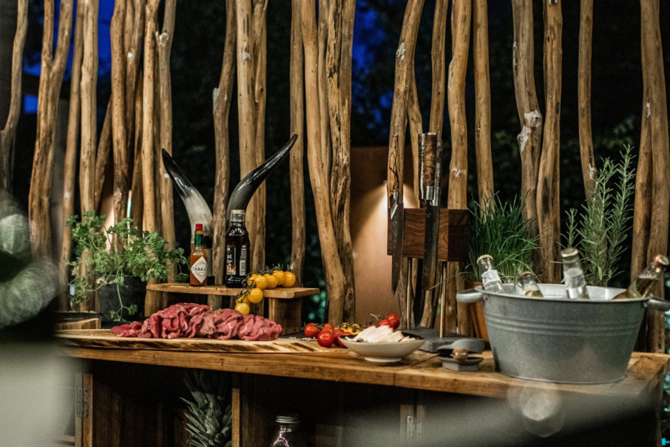 Orzechowy magnetyczny blok na noże - Style de Vie