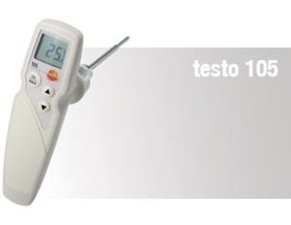 Termometr Testo 105 szybki w grupie Gotowanie / Miarki i mierniki / Termometry kuchenne / Termometry ze szpikulcem w The Kitchen Lab (1089-10220)