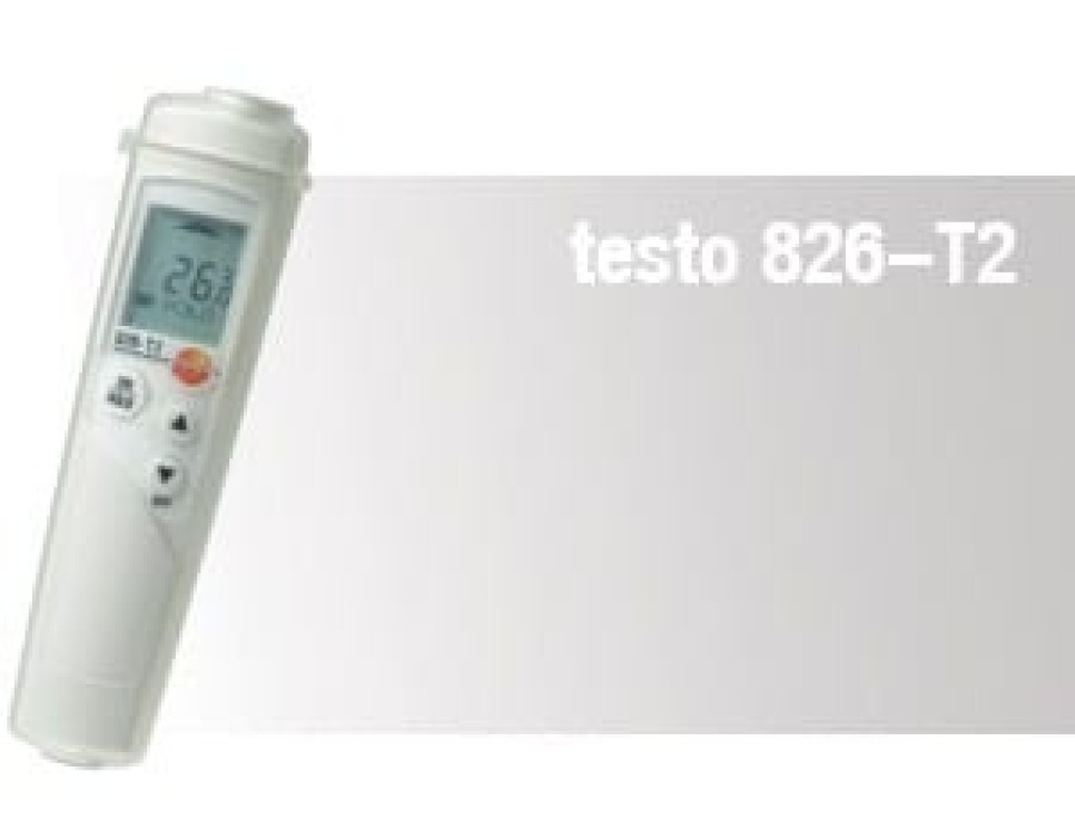Termometr laserowy Testo 826-T2 w grupie Gotowanie / Miarki i mierniki / Termometry kuchenne / Termometry laserowe w The Kitchen Lab (1089-10221)