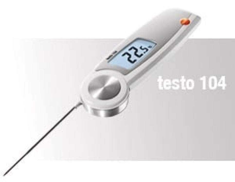 Termometr Testo 104, składany w grupie Gotowanie / Miarki i mierniki / Termometry kuchenne / Termometry ze szpikulcem w The Kitchen Lab (1089-10706)