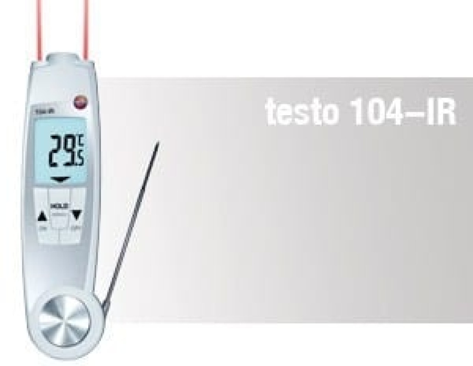 Termometr Testo 104-IR w grupie Gotowanie / Miarki i mierniki / Termometry kuchenne / Termometry ze szpikulcem w The Kitchen Lab (1089-11961)