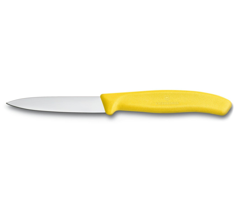 Nóż do obierania, 8 cm, żółty - Victorinox w grupie Gotowanie / Noże kuchenne / Noże do parowania w The Kitchen Lab (1090-11862)