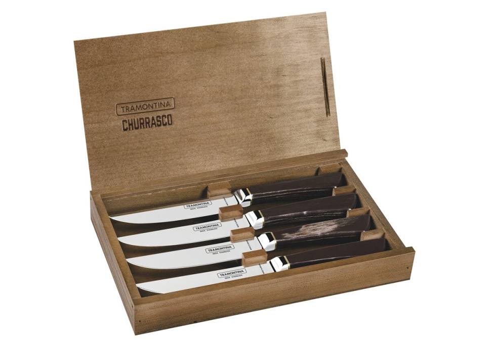 Noże do steków w pudełku prezentowym, Churrasco Premium - Tramontina w grupie Nakrycie stołu / Sztućce / Noże w The Kitchen Lab (1090-27196)