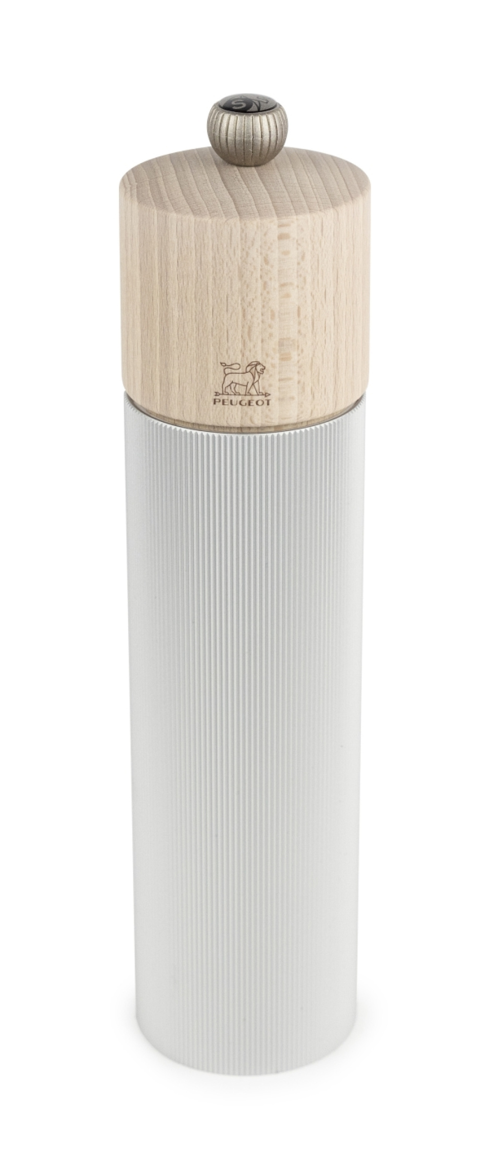 Młynek do soli Line, 22cm, Aluminium, Natural - Peugeot w grupie Gotowanie / Przybory kuchenne / Młynki do soli i pieprzu w The Kitchen Lab (1090-30402)