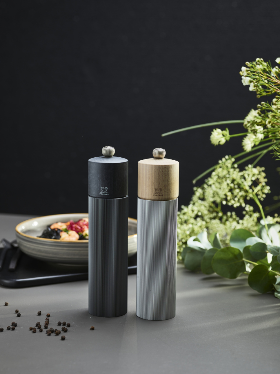 Line Saltmill, 22cm, Aluminium, Natural - Peugeot Line Saltmill, 22cm, Aluminium, Natural - Peugeot