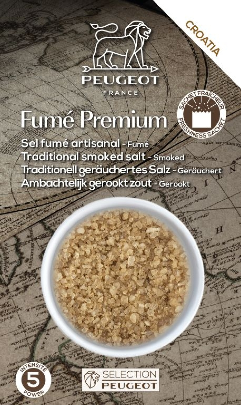 Sól do Młynka, Premium Wędzona, 150 g - Peugeot w grupie Gotowanie / Przyprawy i środki aromatyzujące / Sól w The Kitchen Lab (1090-35293)