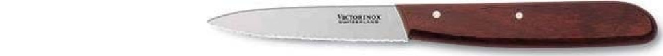Nóż do obierania 8 cm, ząbkowany, drewniana rękojeść w grupie Gotowanie / Noże kuchenne / Noże do parowania w The Kitchen Lab (1095-12291)