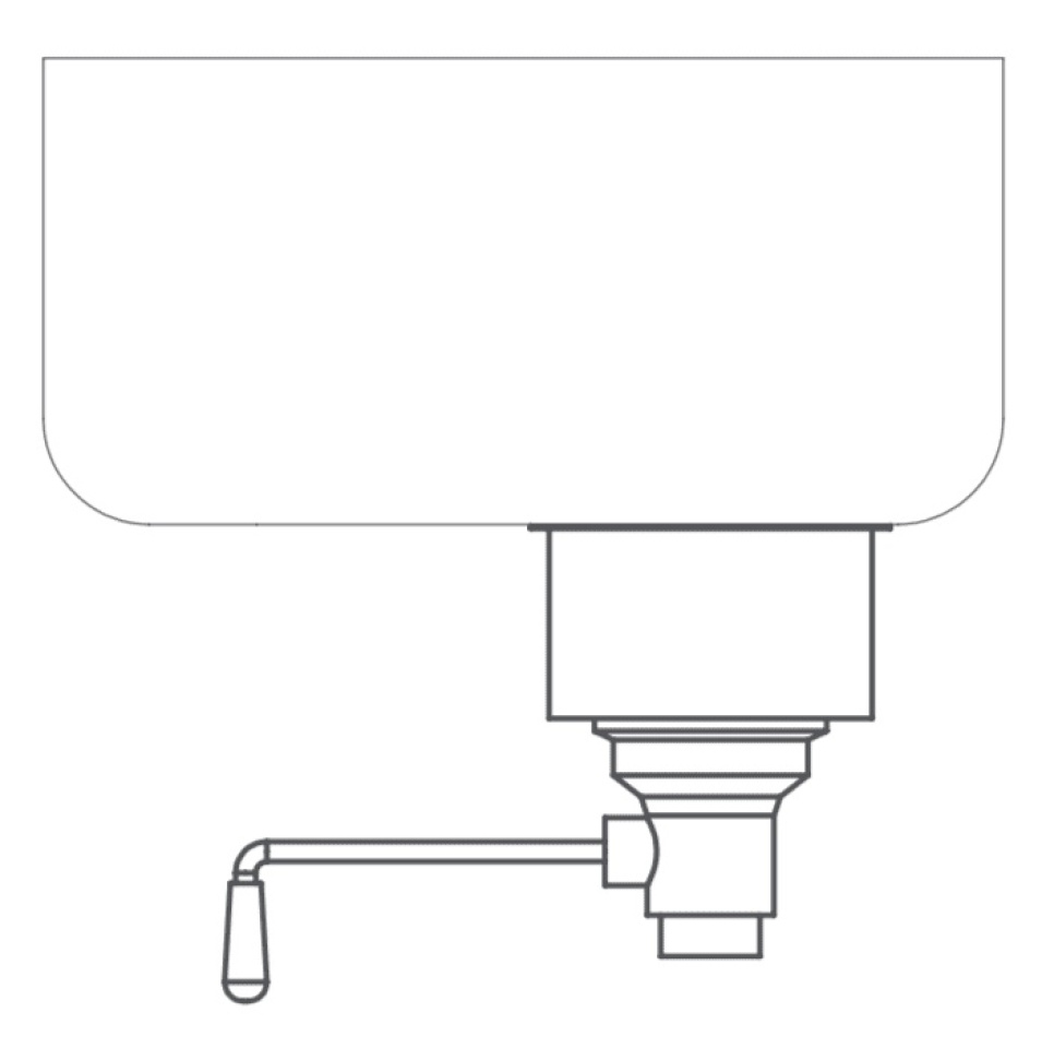 Zawór odcinający do zlewozmywaka