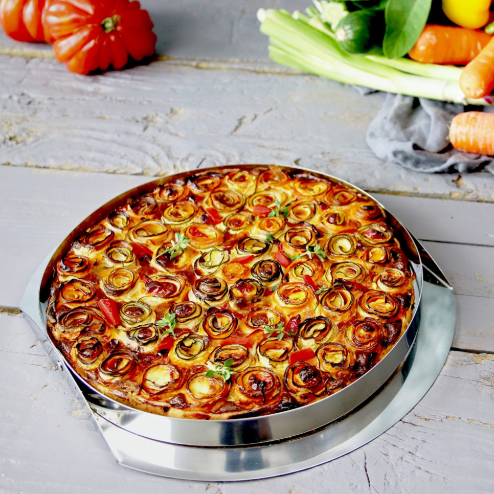 Forma do tarty ze stali nierdzewnej ze składanymi bokami - Cristel Forma do tarty ze stali nierdzewnej ze składanymi bokami - Cristel