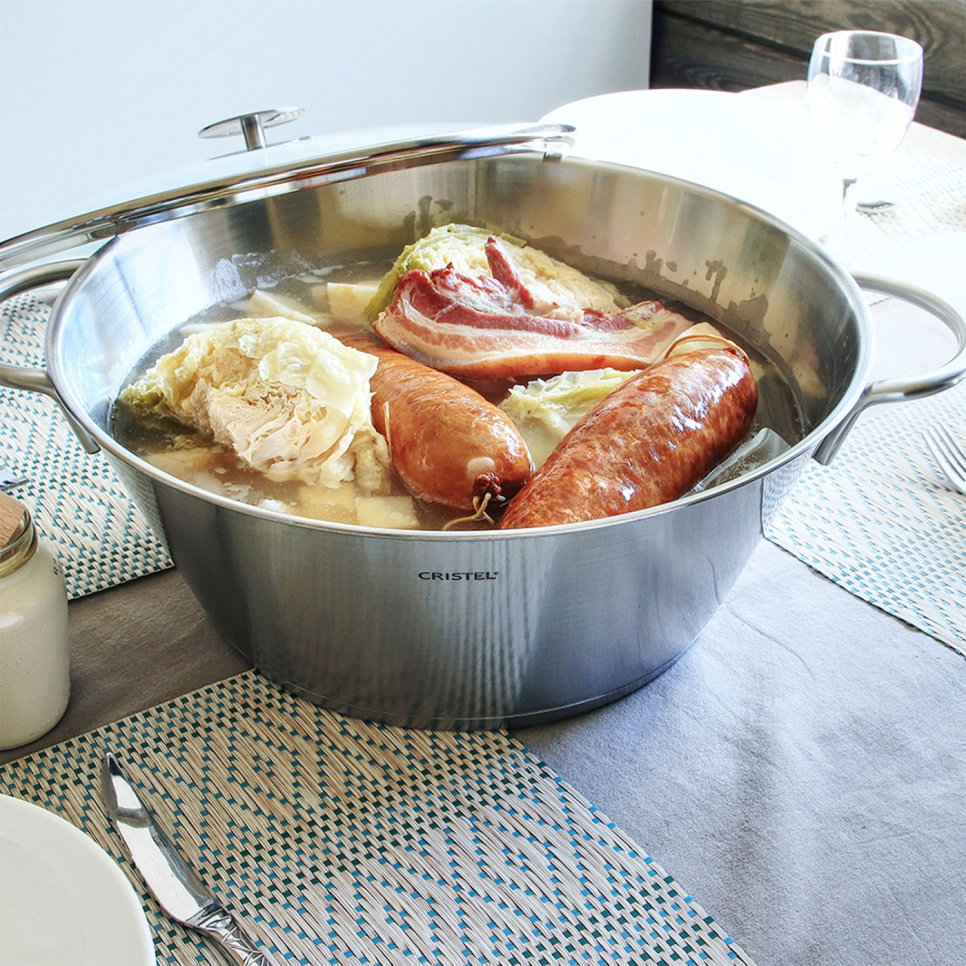Duży garnek ze stali nierdzewnej - Cristel Duży garnek ze stali nierdzewnej - Cristel