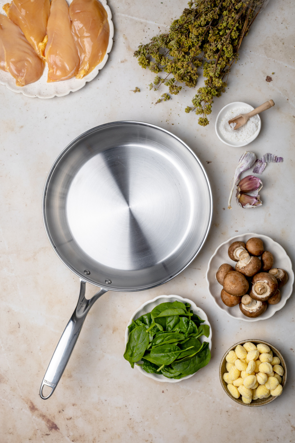 Patelnia ze stali nierdzewnej model Precision, CastelPro - Cristel Patelnia ze stali nierdzewnej model Precision, CastelPro - Cristel