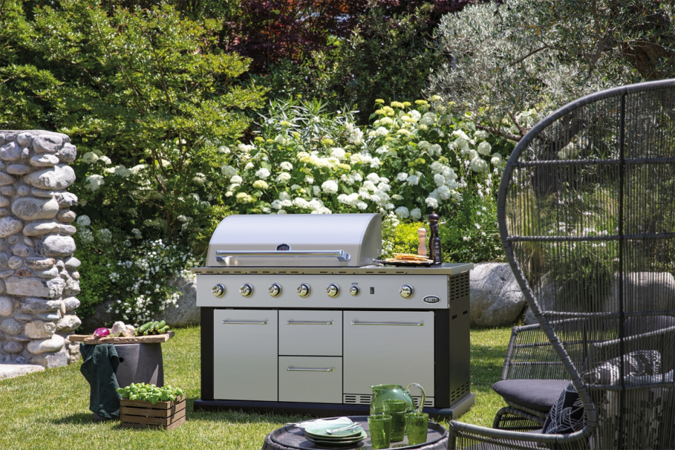 Luciano, nierdzewny grill gazowy z lodówką - Boretti