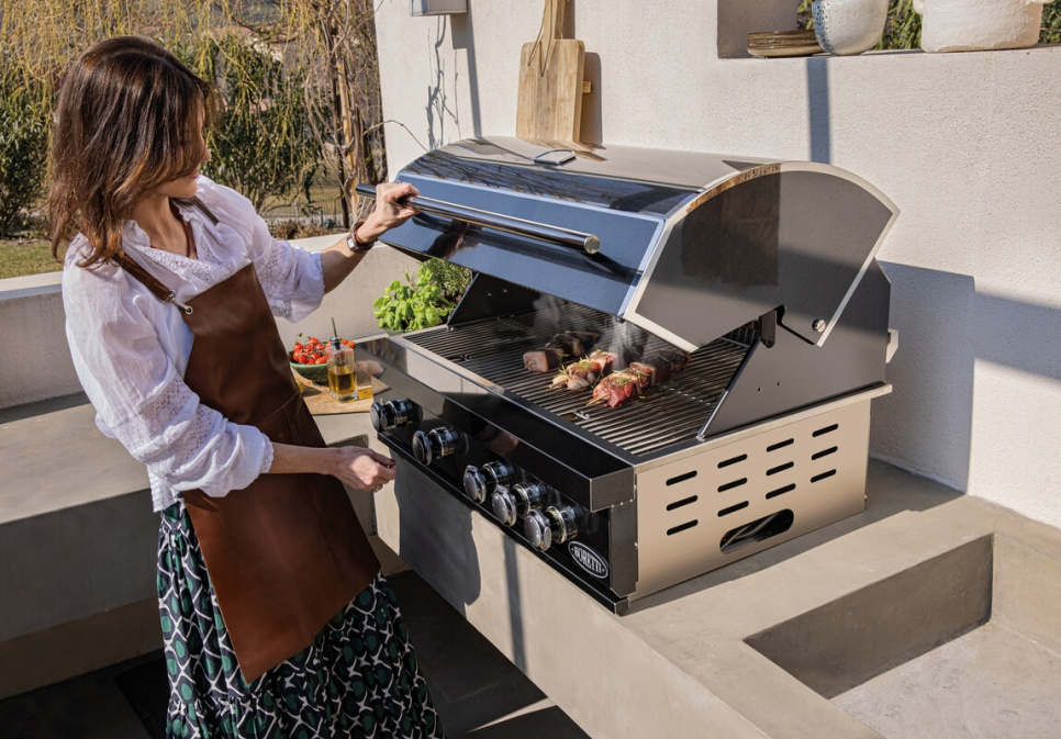 Imperatore Nero BI, grill gazowy do zabudowy - Boretti