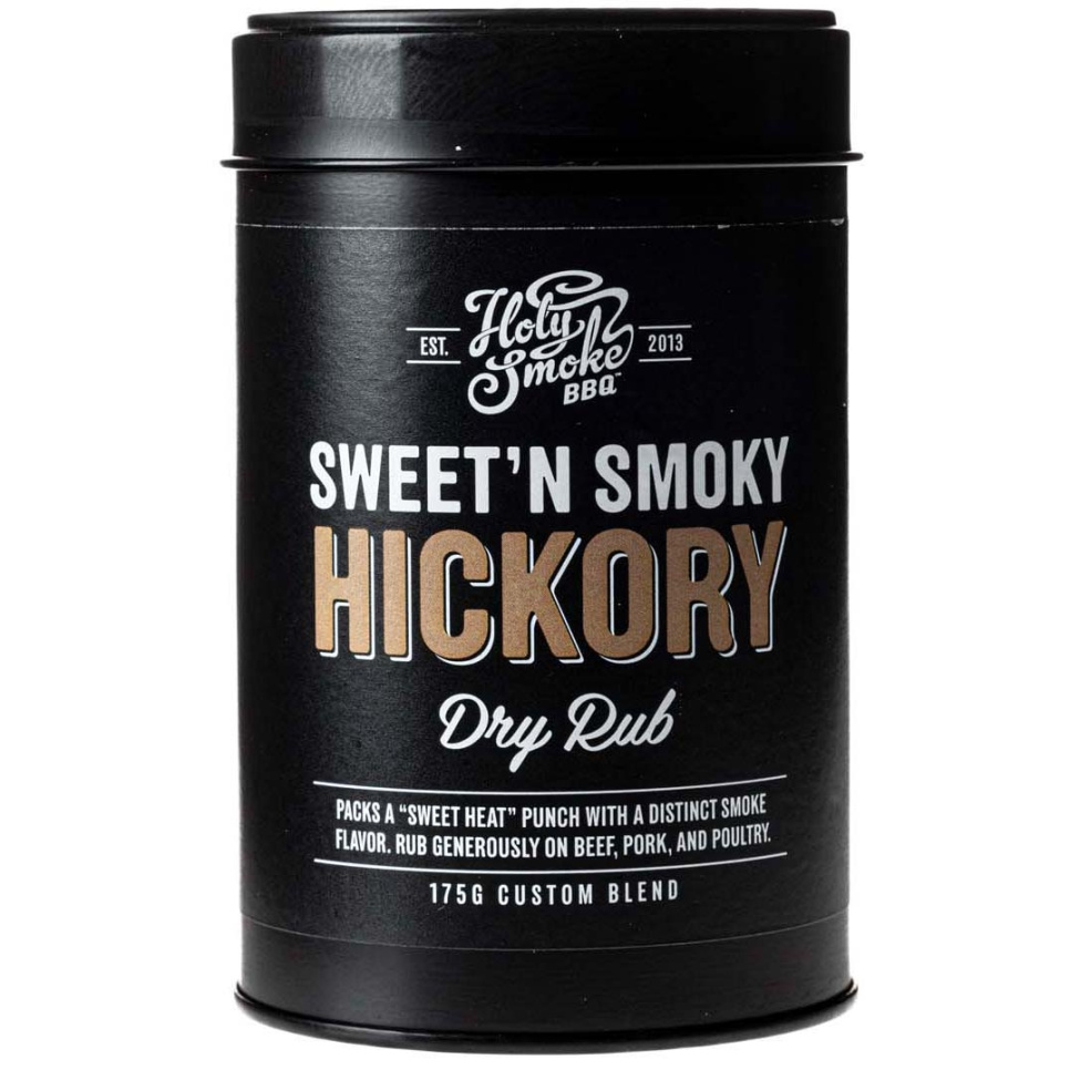 Smokey Hickory, Dry Rub, 175g - Holy Smoke BBQ w grupie Gotowanie / Przyprawy i środki aromatyzujące / Przyprawy w The Kitchen Lab (1282-28158)