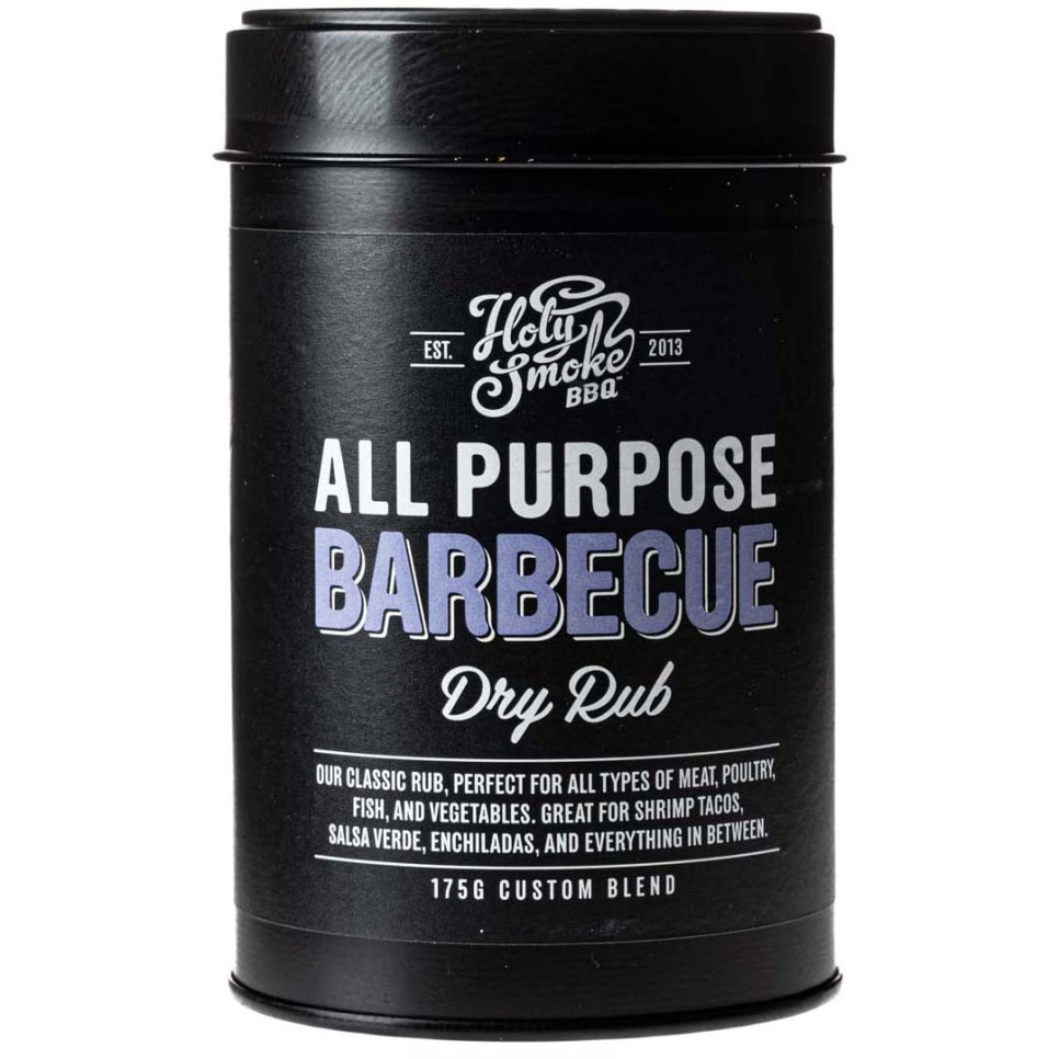 All Purpose Barbecue, Dry Rub, 175g - Holy Smoke BBQ w grupie Gotowanie / Przyprawy i środki aromatyzujące / Przyprawy w The Kitchen Lab (1282-28159)