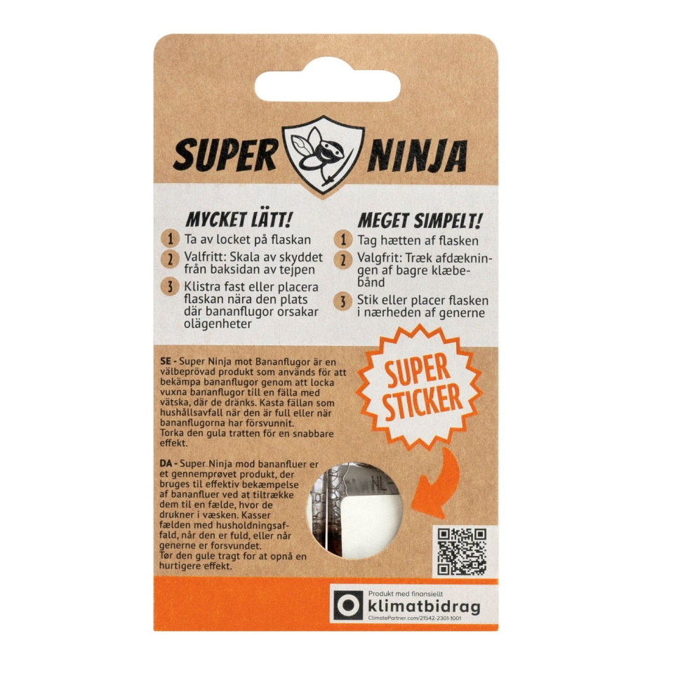 Pułapka na muszki owocowe - Super Ninja Pułapka na muszki owocowe - Super Ninja