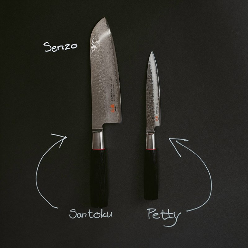 Zestaw noży Senzo, Santoku + Petty - Suncraft w grupie Gotowanie / Noże kuchenne / Zestaw noży w The Kitchen Lab (1317-27137)
