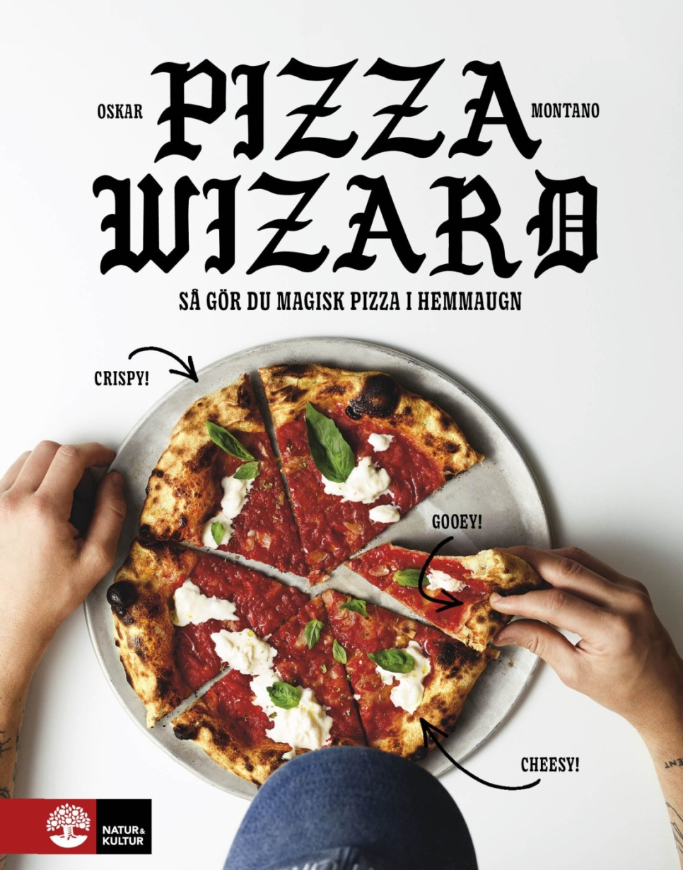 Pizza wizard: Så gör du magisk pizza i hemmaugn - Oskar Montano w grupie Gotowanie / Książki kucharskie / Składniki & Techniki / Makarony & Pizza w The Kitchen Lab (1355-25569)