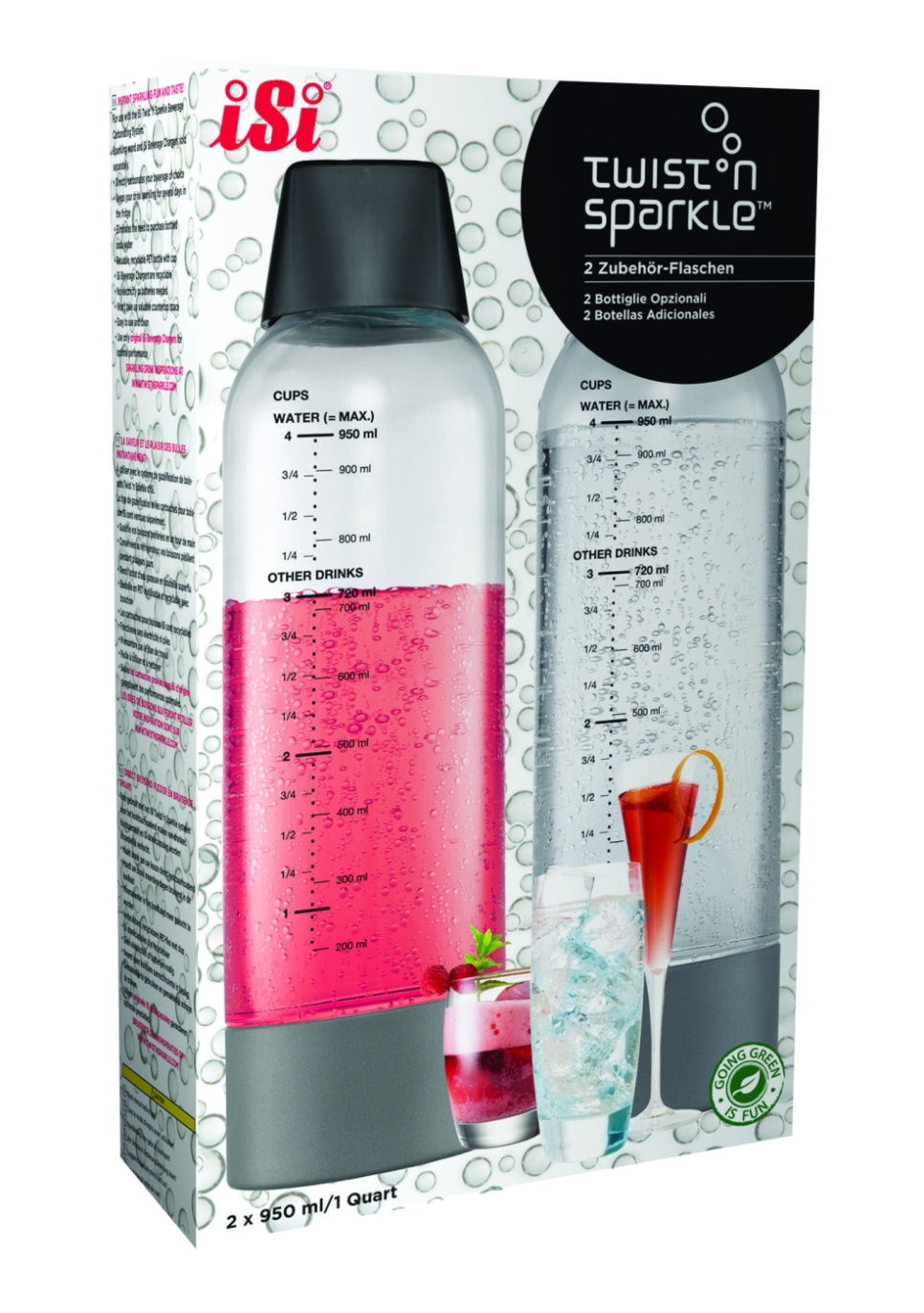 Dodatkowe butelki do Twist & Sparkle - iSi w grupie Gotowanie / Syfon / Syfony - Akcesoria w The Kitchen Lab (1362-16054)