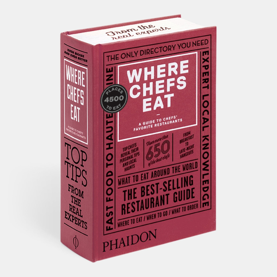 Where Chefs Eat, A Guide to Chefs Favourite Restaurants w grupie Gotowanie / Książki kucharskie / Literatura kulinarna / Przewodniki w The Kitchen Lab (1399-14478)