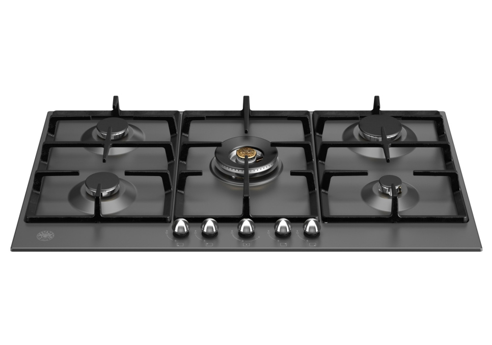 Płyta gazowa Heritage, 90 cm, czarny matowy - Bertazzoni w grupie Grille, kuchenki i piekarniki / Kuchenki / Płyty gazowe i indukcyjne w The Kitchen Lab (1403-20778)