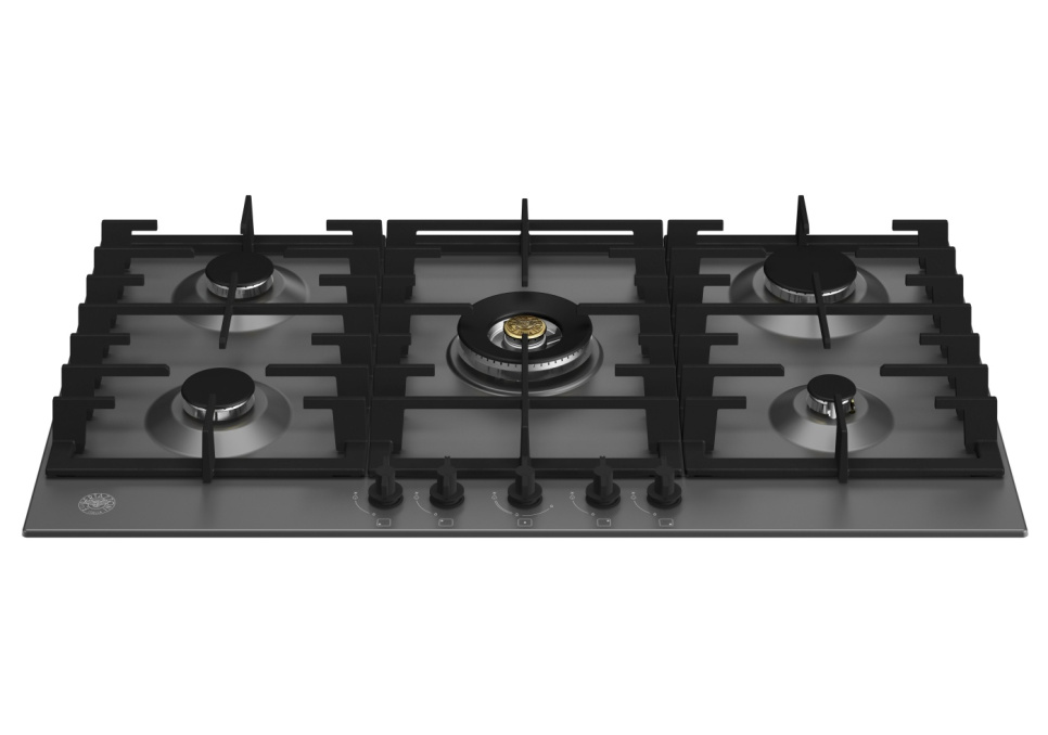 Płyta gazowa w kolorze czarnym matowym, 90 cm, Modern - Bertazzoni w grupie Grille, kuchenki i piekarniki / Kuchenki / Płyty gazowe i indukcyjne w The Kitchen Lab (1403-20782)