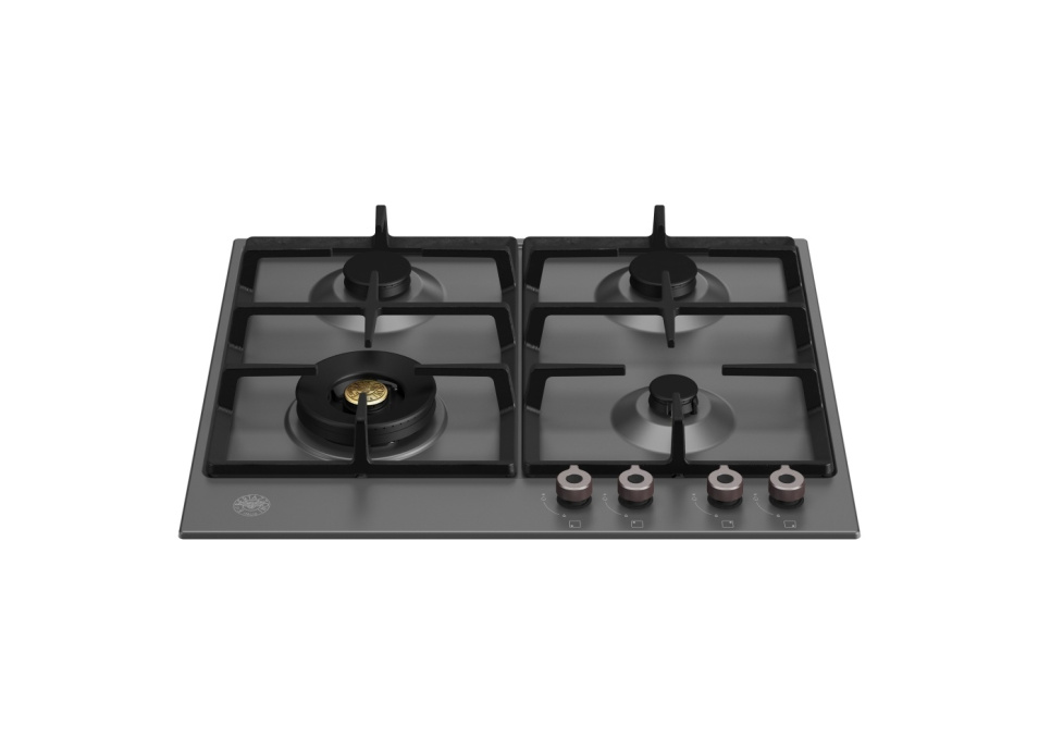 Płyta gazowa Professional, 60 cm, czarny matowy - Bertazzoni w grupie Grille, kuchenki i piekarniki / Kuchenki / Płyty gazowe i indukcyjne w The Kitchen Lab (1403-20784)