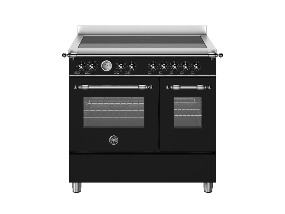 Płyta indukcyjna Heritage, 90 cm, model C, 5 stref, podwójny piekarnik, czarny matowy - Bertazzoni w grupie Grille, kuchenki i piekarniki / Kuchenki / Kuchenki indukcyjne w The Kitchen Lab (1403-29190)