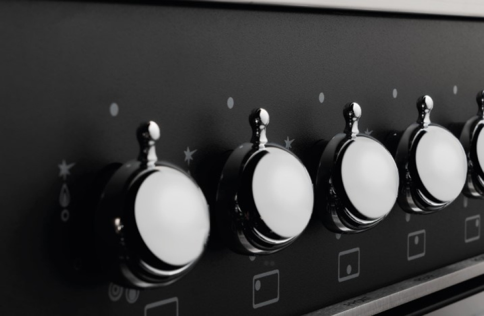 Płyta indukcyjna Heritage, 90 cm, model C, 5 stref, podwójny piekarnik, czarny matowy - Bertazzoni Płyta indukcyjna Heritage, 90 cm, model C, 5 stref, podwójny piekarnik, czarny matowy - Bertazzoni