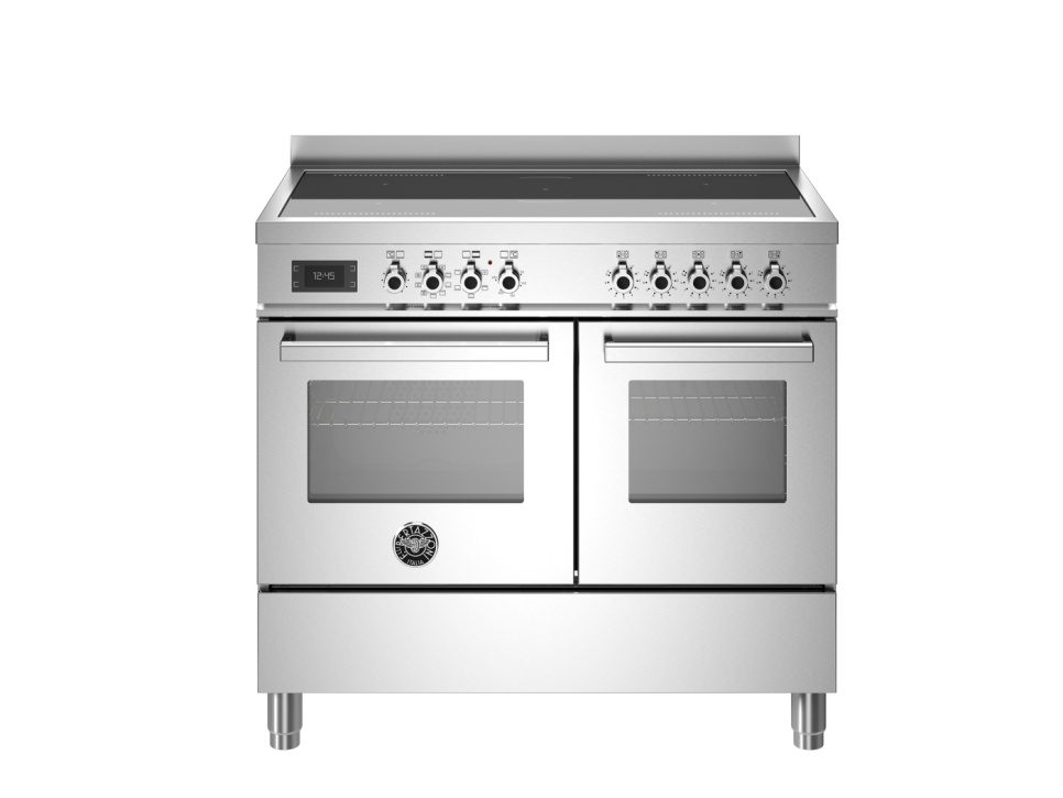 Płyta indukcyjna Professional, 100 cm, 5 stref, podwójny piekarnik, stal nierdzewna - Bertazzoni w grupie Grille, kuchenki i piekarniki / Kuchenki / Kuchenki indukcyjne w The Kitchen Lab (1403-30613)