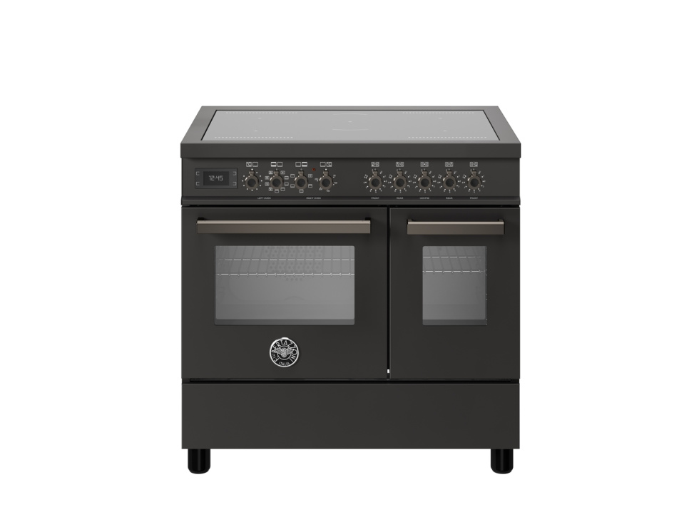 Płyta indukcyjna Professional, 90 cm, 5 stref, podwójny piekarnik, Carbonio - Bertazzoni w grupie Grille, kuchenki i piekarniki / Kuchenki / Kuchenki indukcyjne w The Kitchen Lab (1403-30614)