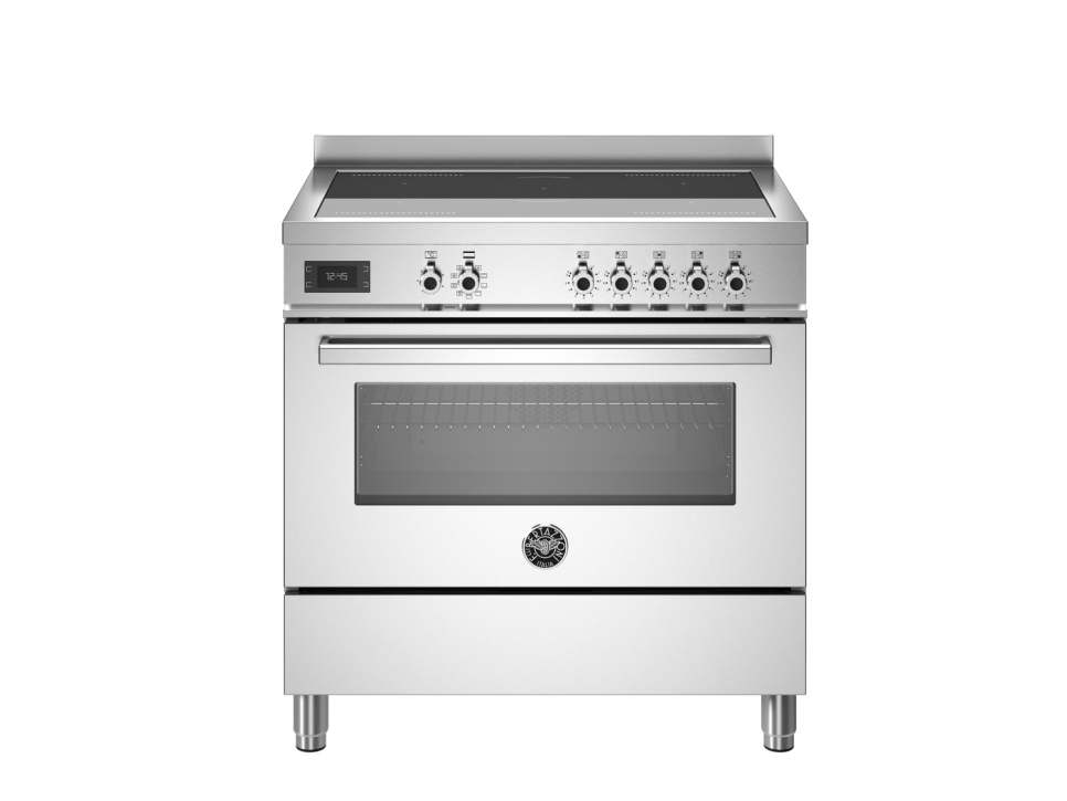 Płyta indukcyjna Professional, 90 cm, 5 stref, pojedynczy piekarnik, stal nierdzewna - Bertazzoni w grupie Grille, kuchenki i piekarniki / Kuchenki / Kuchenki indukcyjne w The Kitchen Lab (1403-30616)