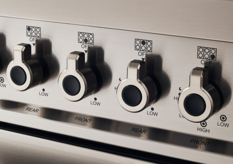 Płyta indukcyjna Professional, 60 cm, 4 strefy, pojedynczy piekarnik, stal nierdzewna - Bertazzoni