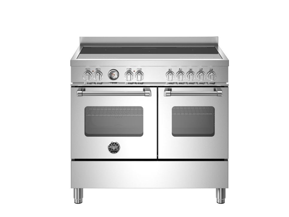 Płyta indukcyjna Master, 100 cm, 5 stref, podwójny piekarnik, stal nierdzewna - Bertazzoni w grupie Grille, kuchenki i piekarniki / Kuchenki / Kuchenki indukcyjne w The Kitchen Lab (1403-30619)