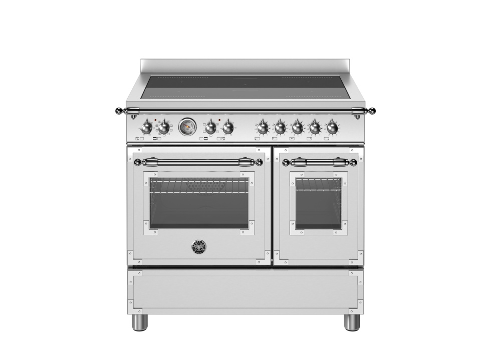 Płyta indukcyjna Heritage, 90 cm, 5 stref, podwójny piekarnik, stal nierdzewna - Bertazzoni w grupie Grille, kuchenki i piekarniki / Kuchenki / Kuchenki indukcyjne w The Kitchen Lab (1403-30667)