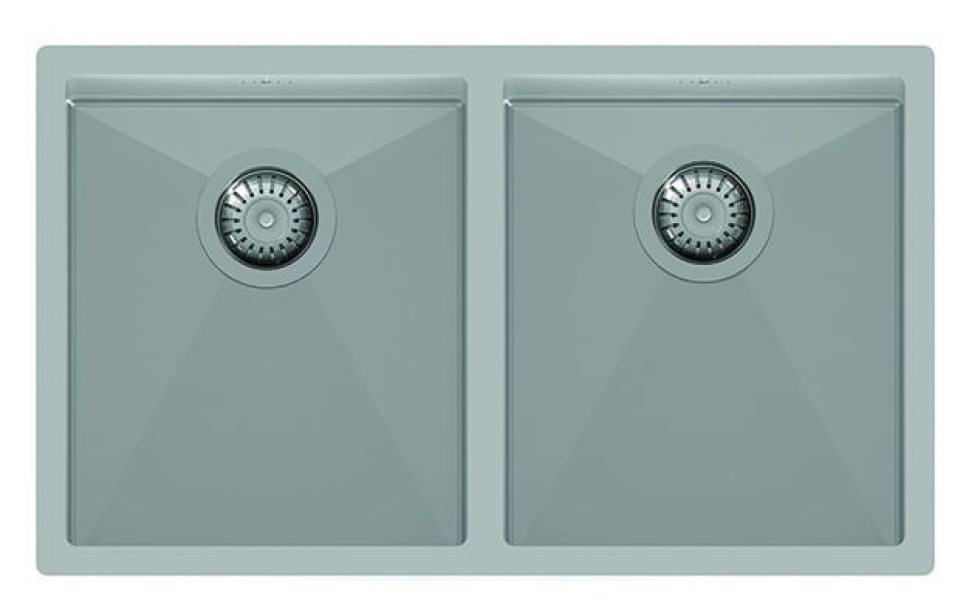 Zlewozmywak dwukomorowy ze stali nierdzewnej 760 x 450 mm w grupie Wnętrze kuchni / Zlewy w The Kitchen Lab (1416-12568)