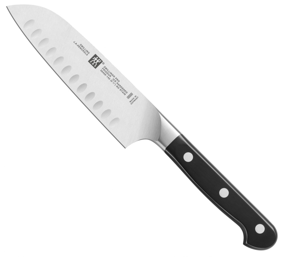Nóż Santoku z ryflowanym ostrzem, 14 cm - Zwilling Pro w grupie Gotowanie / Noże kuchenne / Noże Santoku w The Kitchen Lab (1418-12876)