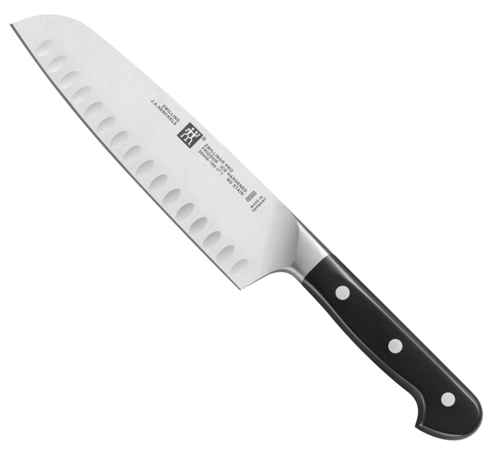 Santoku Nóż z ryflowanym ostrzem, 18 cm - Zwilling Pro w grupie Gotowanie / Noże kuchenne / Noże Santoku w The Kitchen Lab (1418-14090)