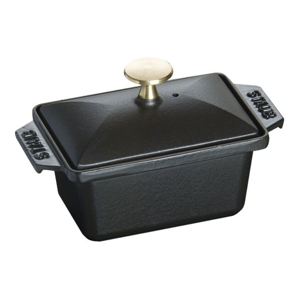 Terrina z żeliwa, czarna - Staub w grupie Gotowanie / Naczynia do piekarnika i pojemniki gastronomiczne / Formy do piekarników w The Kitchen Lab (1418-17619)