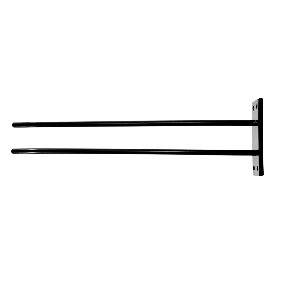 Szklany wieszak do montażu na ścianie - czarny, 3 szklanki - Hippie de Luxe Szklany wieszak do montażu na ścianie - czarny, 3 szklanki - Hippie de Luxe