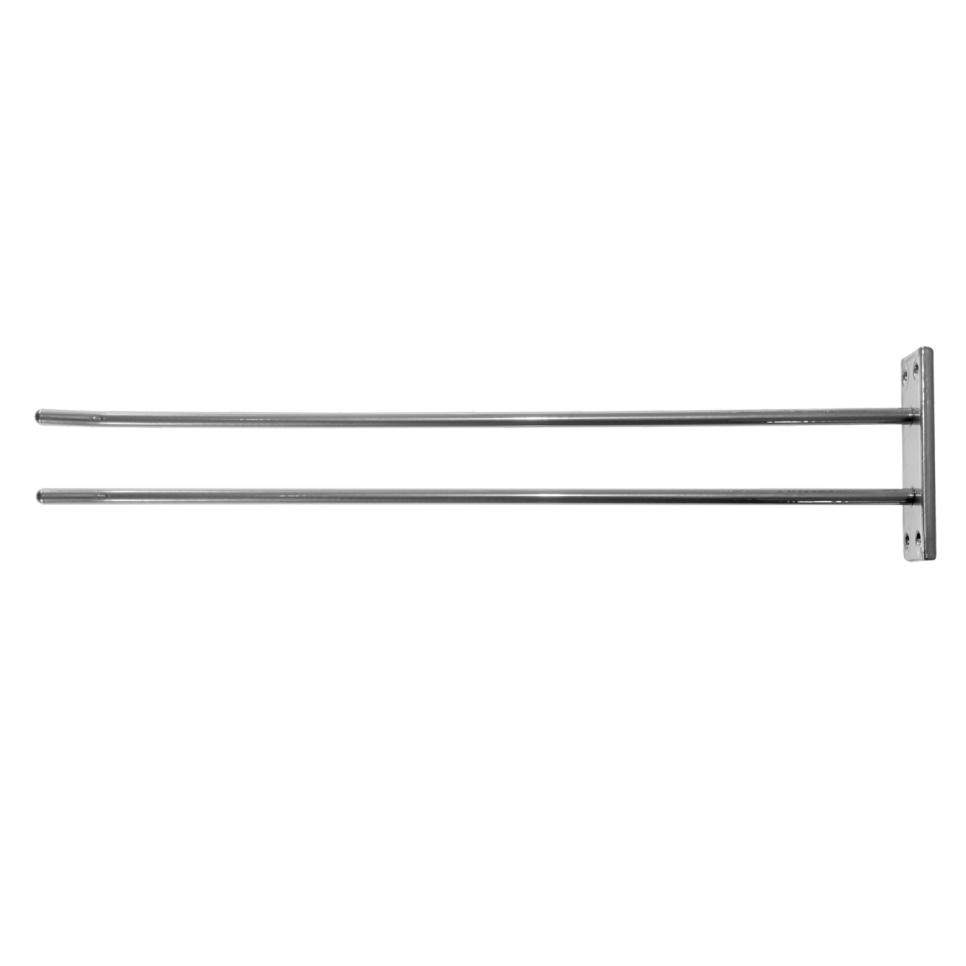 Szklany wieszak do montażu na ścianie - srebrne, 4 szklanki - Hippie de Luxe Szklany wieszak do montażu na ścianie - srebrne, 4 szklanki - Hippie de Luxe