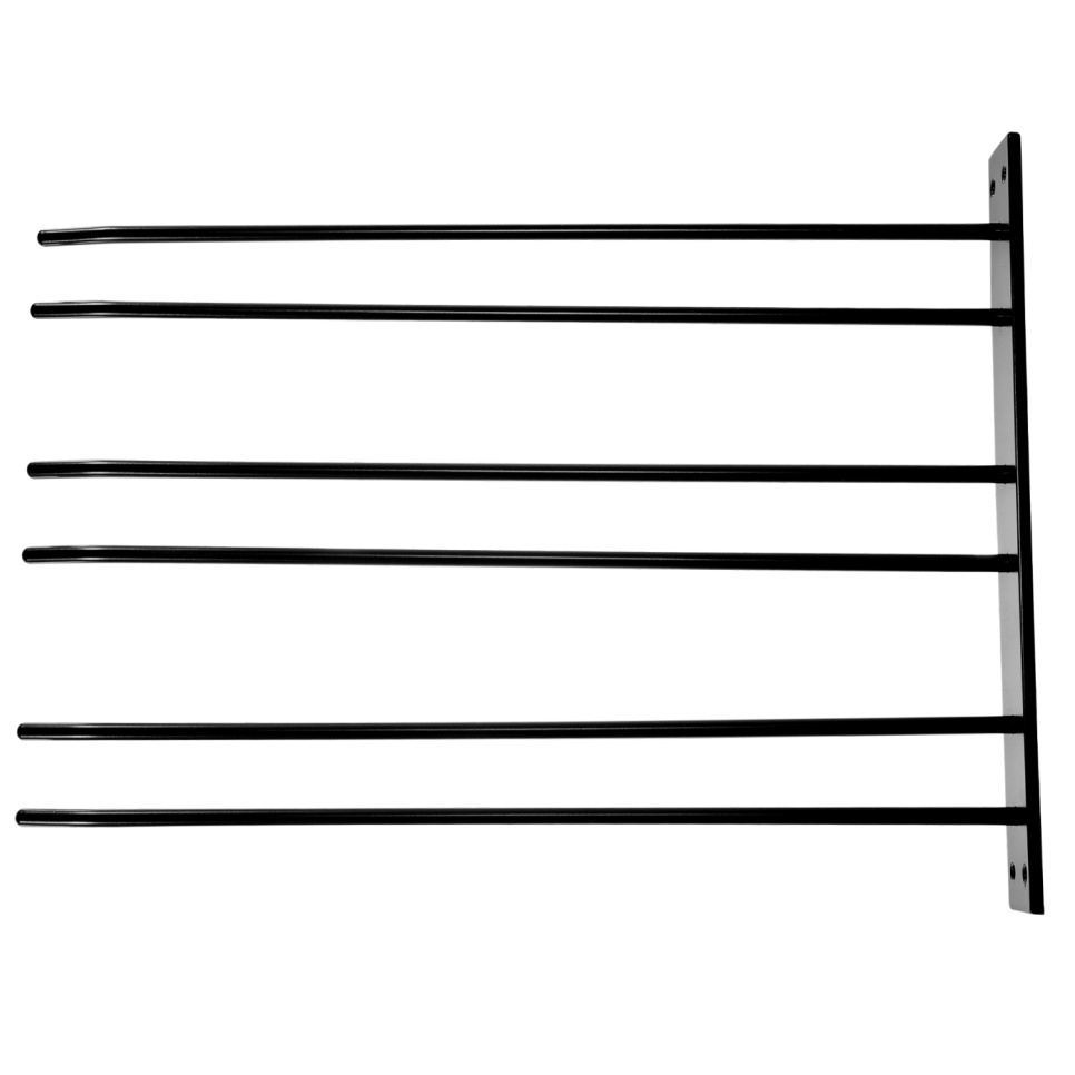 Szklany wieszak do montażu na ścianie - czarny, 12 szts szkła - Hippie de Luxe Szklany wieszak do montażu na ścianie - czarny, 12 szts szkła - Hippie de Luxe