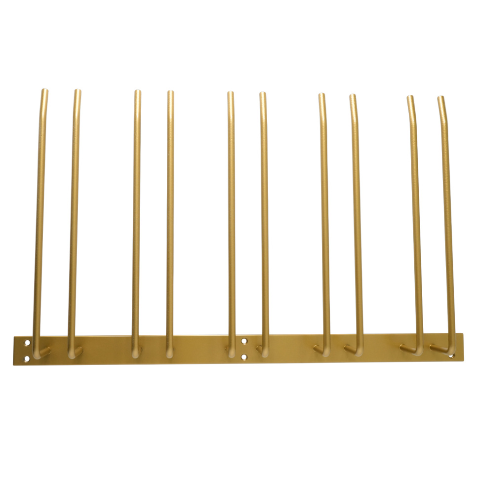 Szklane wieszaki do montażu dachu - złote, 15 szklanek - Hippie de Luxe Szklane wieszaki do montażu dachu - złote, 15 szklanek - Hippie de Luxe