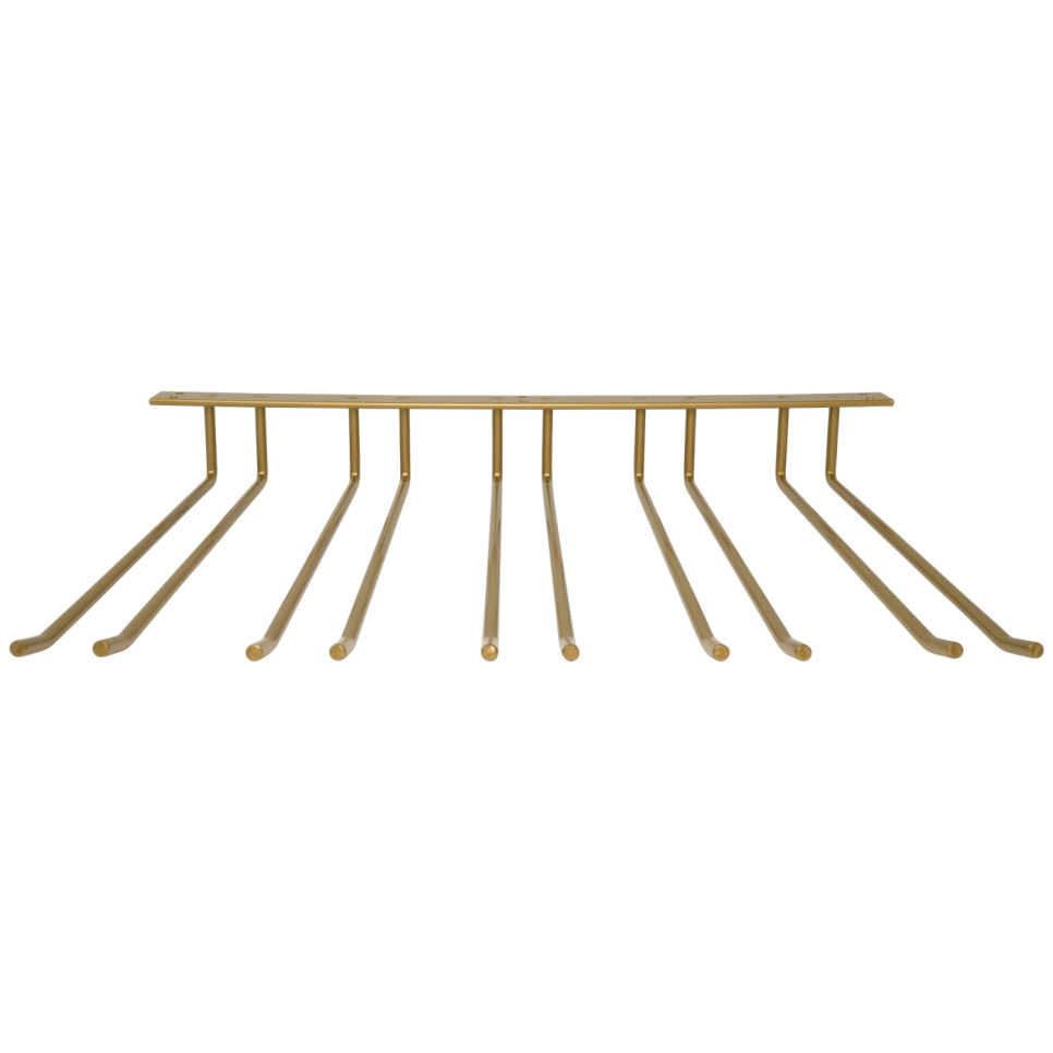 Szklany wieszak do montażu dachu - Złota, 20 szklanek - Hippie de Luxe Szklany wieszak do montażu dachu - Złota, 20 szklanek - Hippie de Luxe