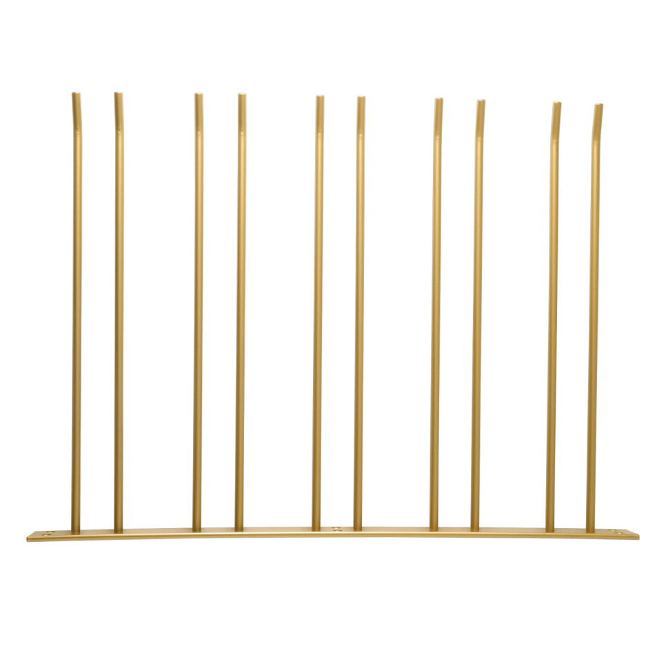 Szklane wieszaki do montażu na ścianie - złote, 20 szklanek - Hippie de Luxe Szklane wieszaki do montażu na ścianie - złote, 20 szklanek - Hippie de Luxe