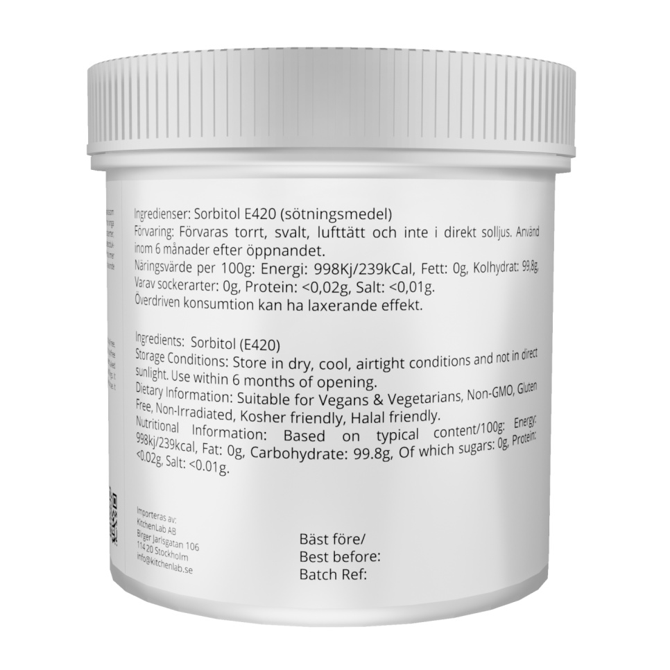 Sorbitol (E420) - The Kitchen Lab